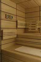 Int�rieur de cabine de sauna en lambris Sapin XXL