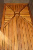 Grande douche italienne en Teck rectangle