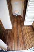 Parquet Teck pont de bateau de salle de bain � lames longues