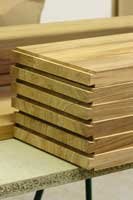 Traverses en Teck � queues d'arronde