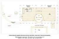 Gazebos abritant un spa en bois, un salon ext�rieur et une cuisine d'�t� sur mesure