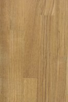 D�tail d'un plan de travail en Teck massif lamell�-coll�