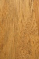 D�tail d'un plan de travail en Teck massif lames larges