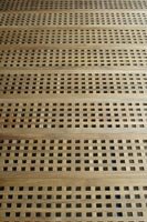 Grands caillebotis rectangles en Teck massif pour sol de sortie de spa / hammam