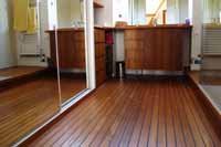 Salle de bain en Teck pont de bateau