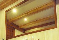 Miroir de salle de bain sur mesure avec cadre en Teck fin