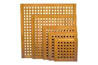 Caillebotis marine � mi-bois en Teck massif, carr�