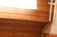 Vaigrage de bateau - Lambris en Teck massif