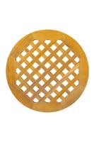 Caillebotis en Teck rond pour douche de bateau