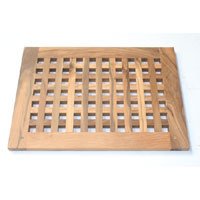 Caillebotis en Teck � mi-bois